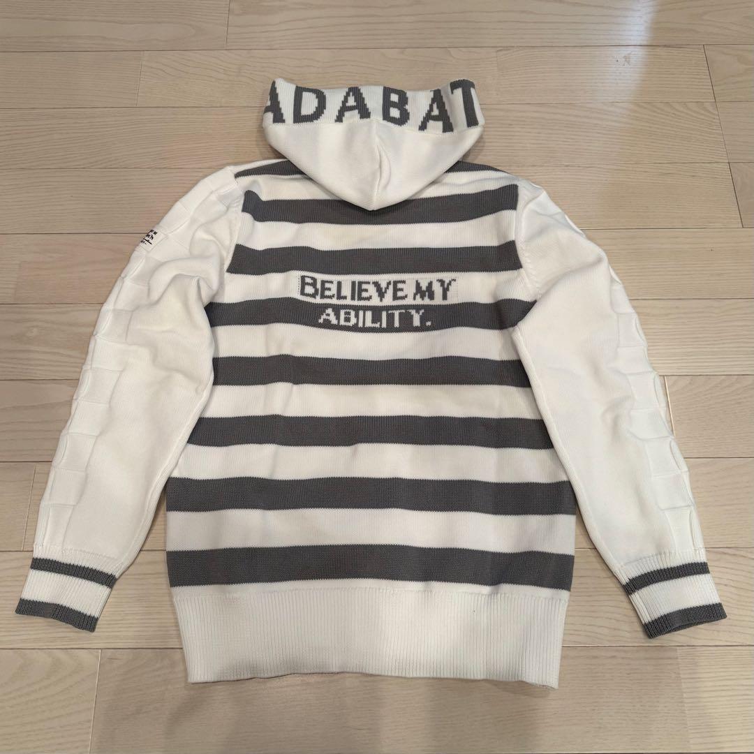 adabat アダバット 白 ボーダー パーカー ♡