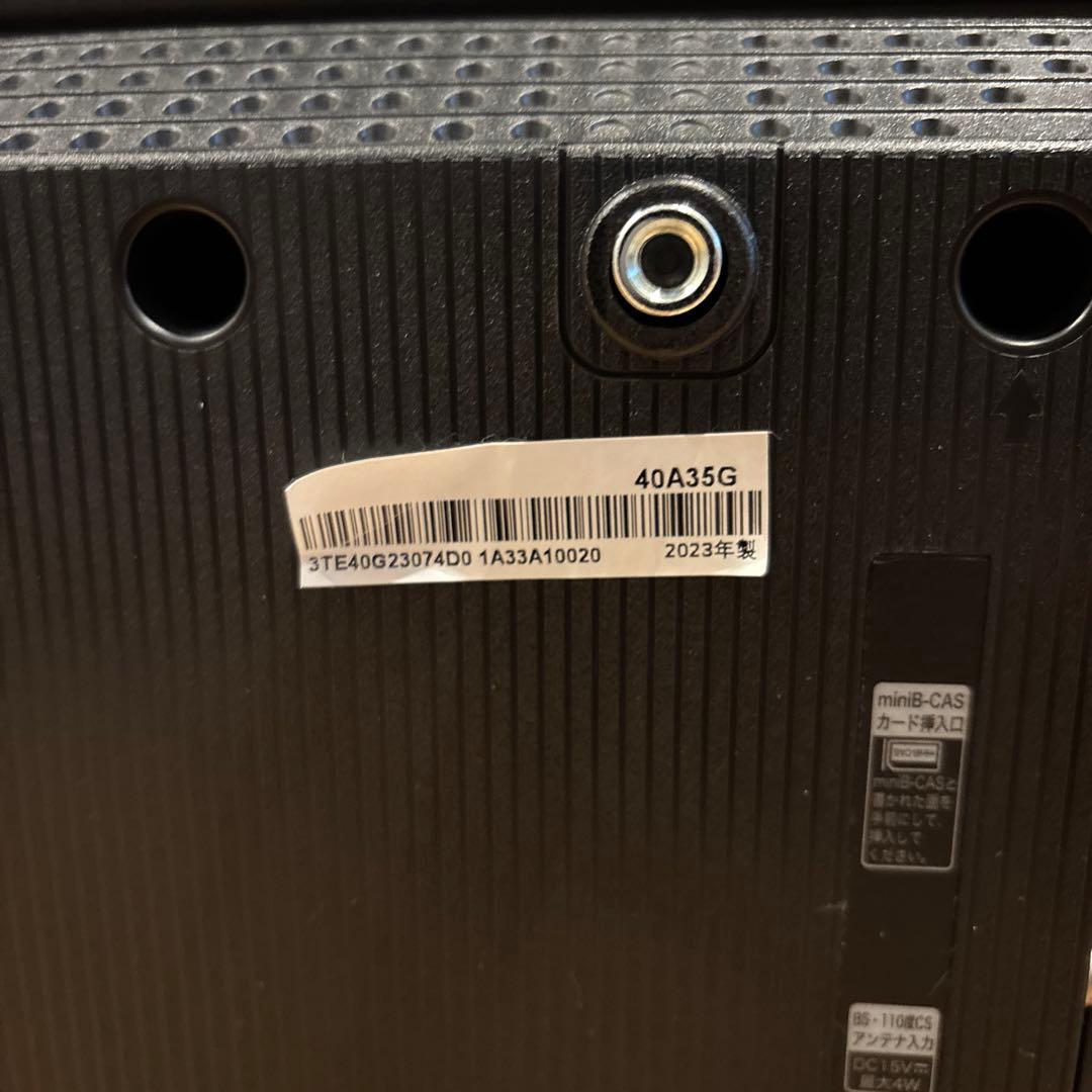 Hisense A35 40インチ LED 液晶テレビ　TV 2023年製