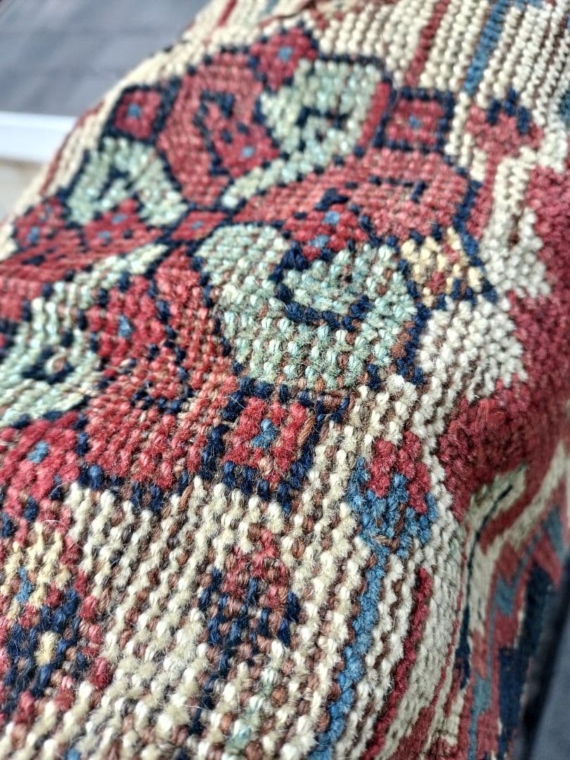 アンティークハムセ　カシュガイ　ラグ　トライバルラグ　絨毯