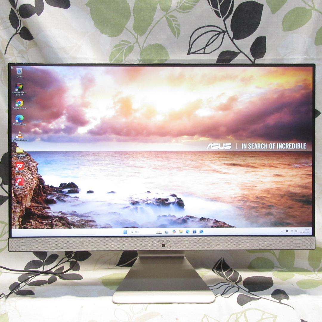 Win11公式対応Corei3/メ8G/SSD/カメラ/大画面フレームレス/無線