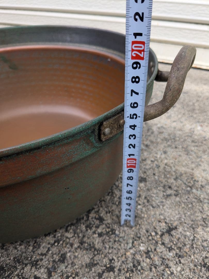 銅製 両手鍋 36cm アンティーク ヴィンテージ