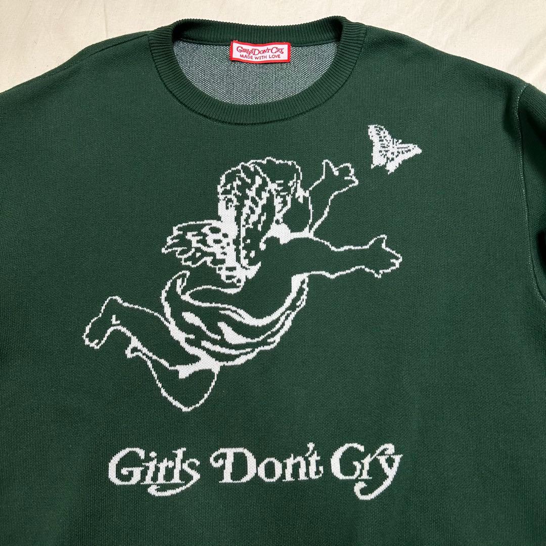 【美品】Girls Don't Cry Angel Knit グリーン M