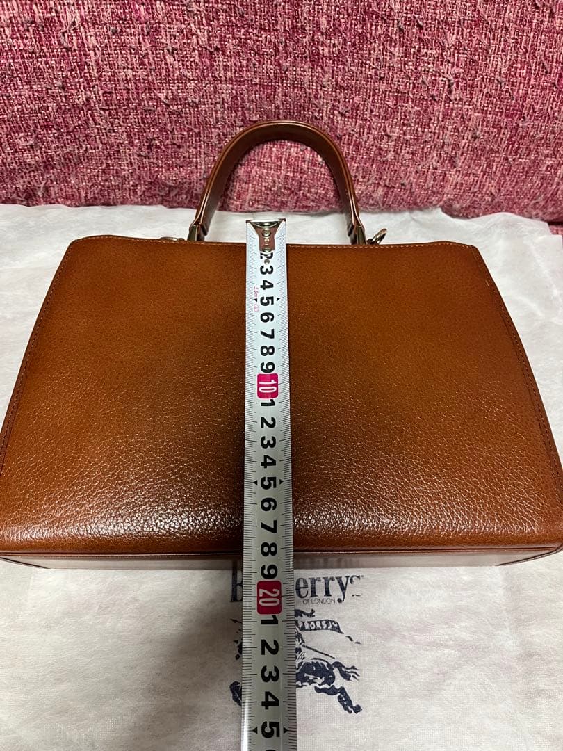 Burberry ブラウンレザー ハンドバッグ ショルダー
