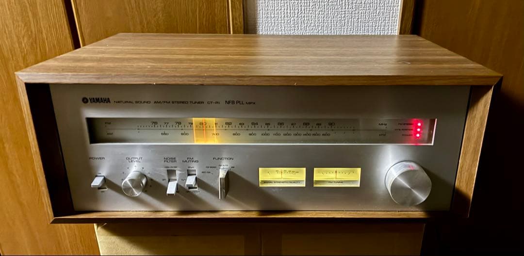 【完動・美品】YAMAHA CT-R1 木製キャビネット入り　チューナー