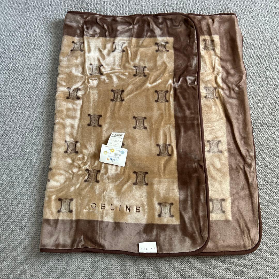 新品未使用 タグ付 CELINE セリーヌ ブランケット ハーフケット ブラウン