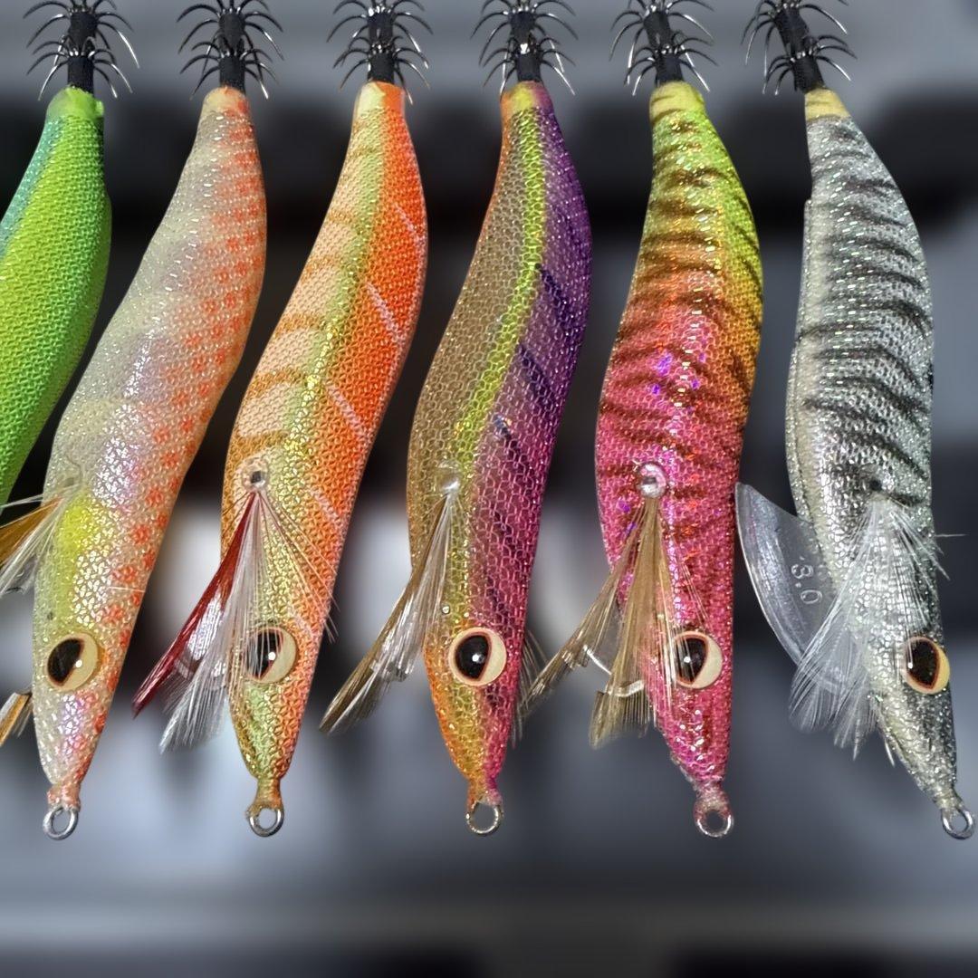 エバーグリーン エギ、ドリフト番長、シマノフラッシュブースト3号 13個セット