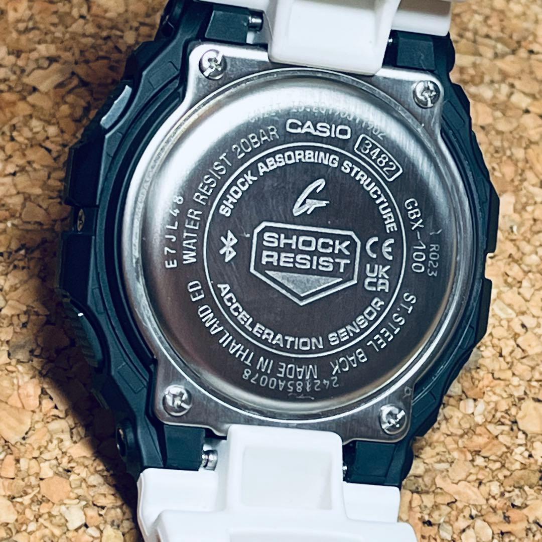 美品】カシオGーSHOCK/G ーライド/GBXー100NSー1JFタイドグラフ