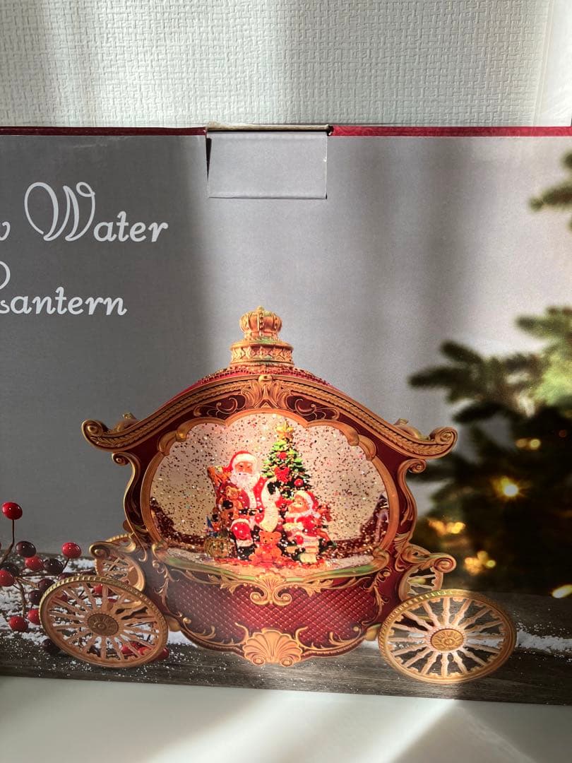 スノードーム　クリスマス　オルゴール　カボチャの馬車