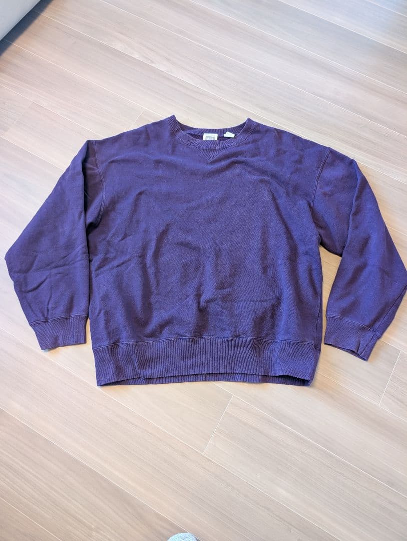 90's OLD GAP 前Vブランクスウェット 紫 USA製