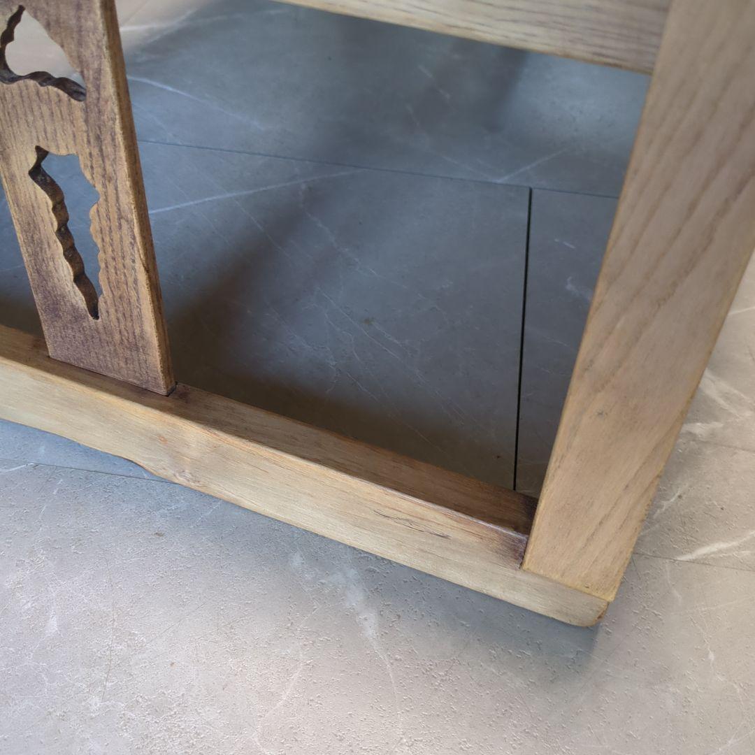 アンティーク文机　花台　飾り台　サイドテーブル　古道具