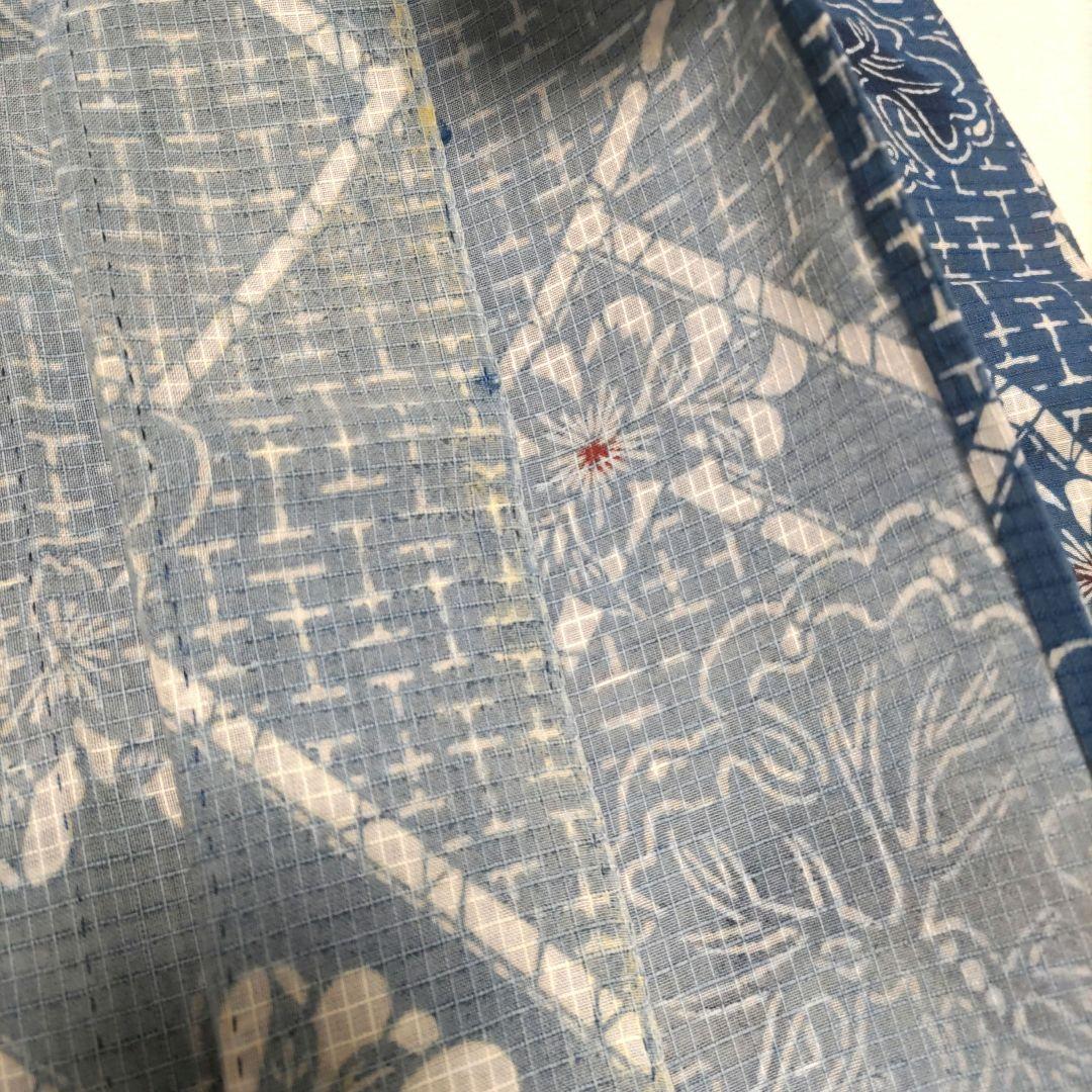 綿紅梅小紋　浴衣　夏着物