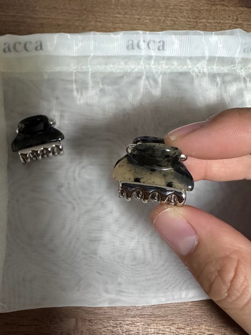 専用‼️ACCA アッカ　バービークリップ　ミニ クリップ　2個セット　グレー