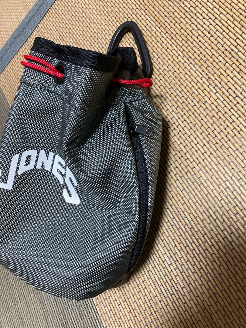 【超美品】ジョーンズ ポーチ グレー ロゴプリント カートバッグゴルフ