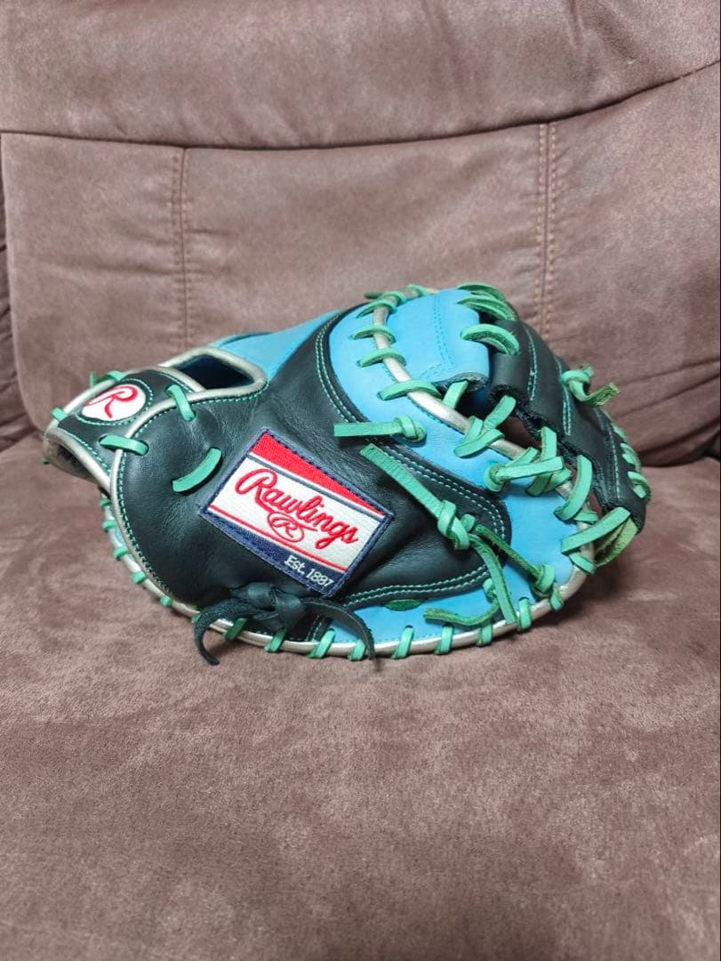Rawlings 軟式グローブ 青/黒/緑