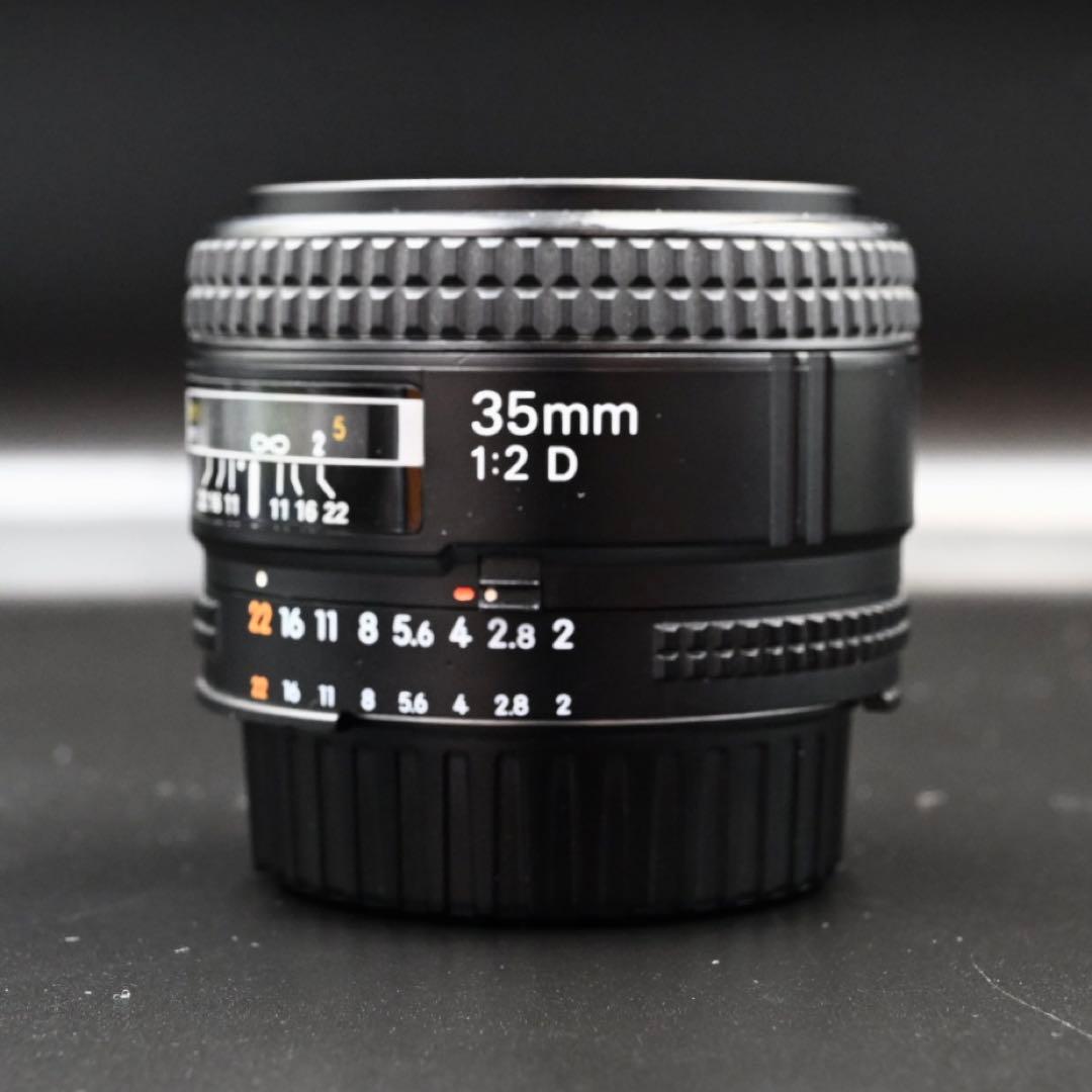 【良品】Nikon Ai AF Nikkor 35mm F2D 純正フード付き