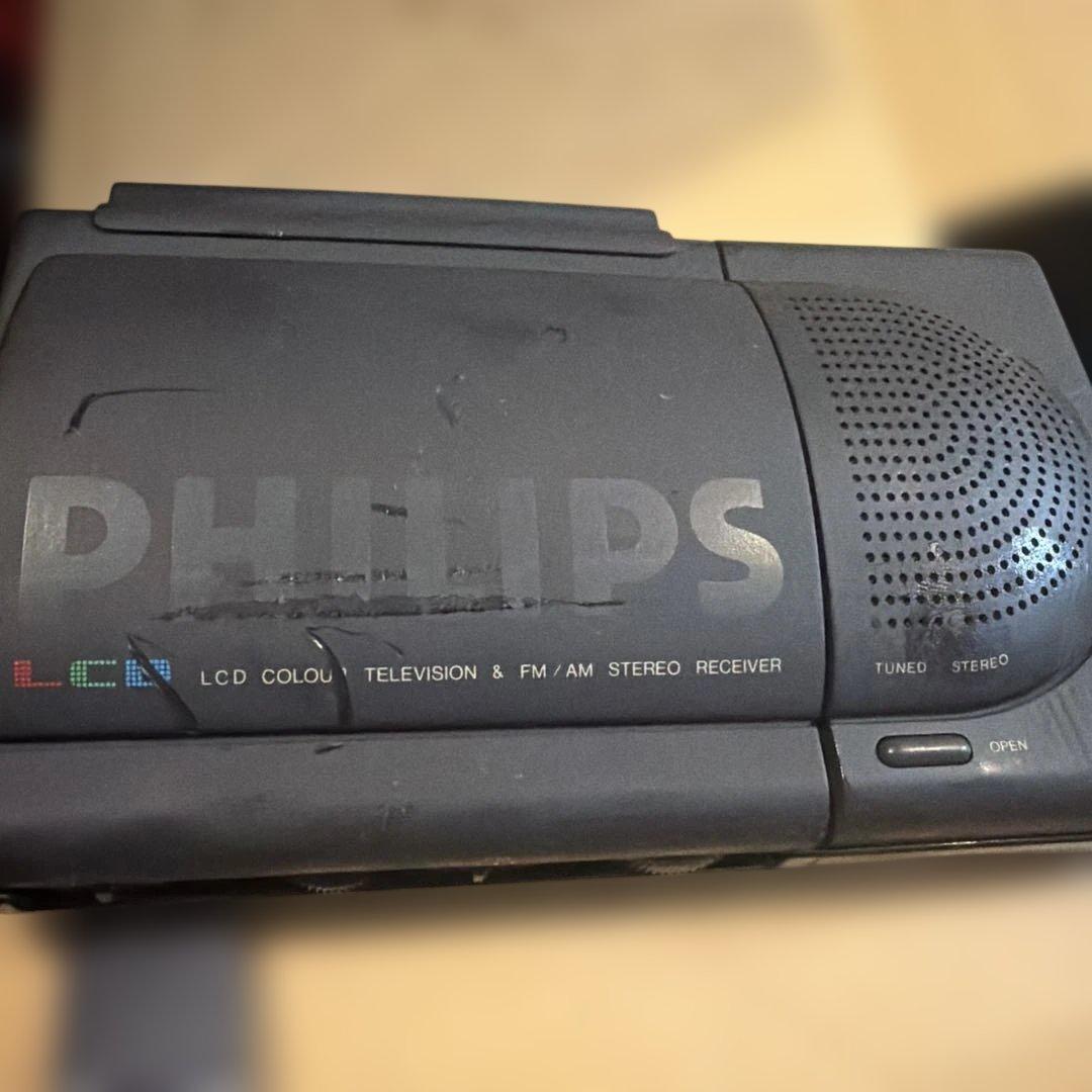 PHILIPS LCDテレビ FM/AMステレオ受信機　90年式