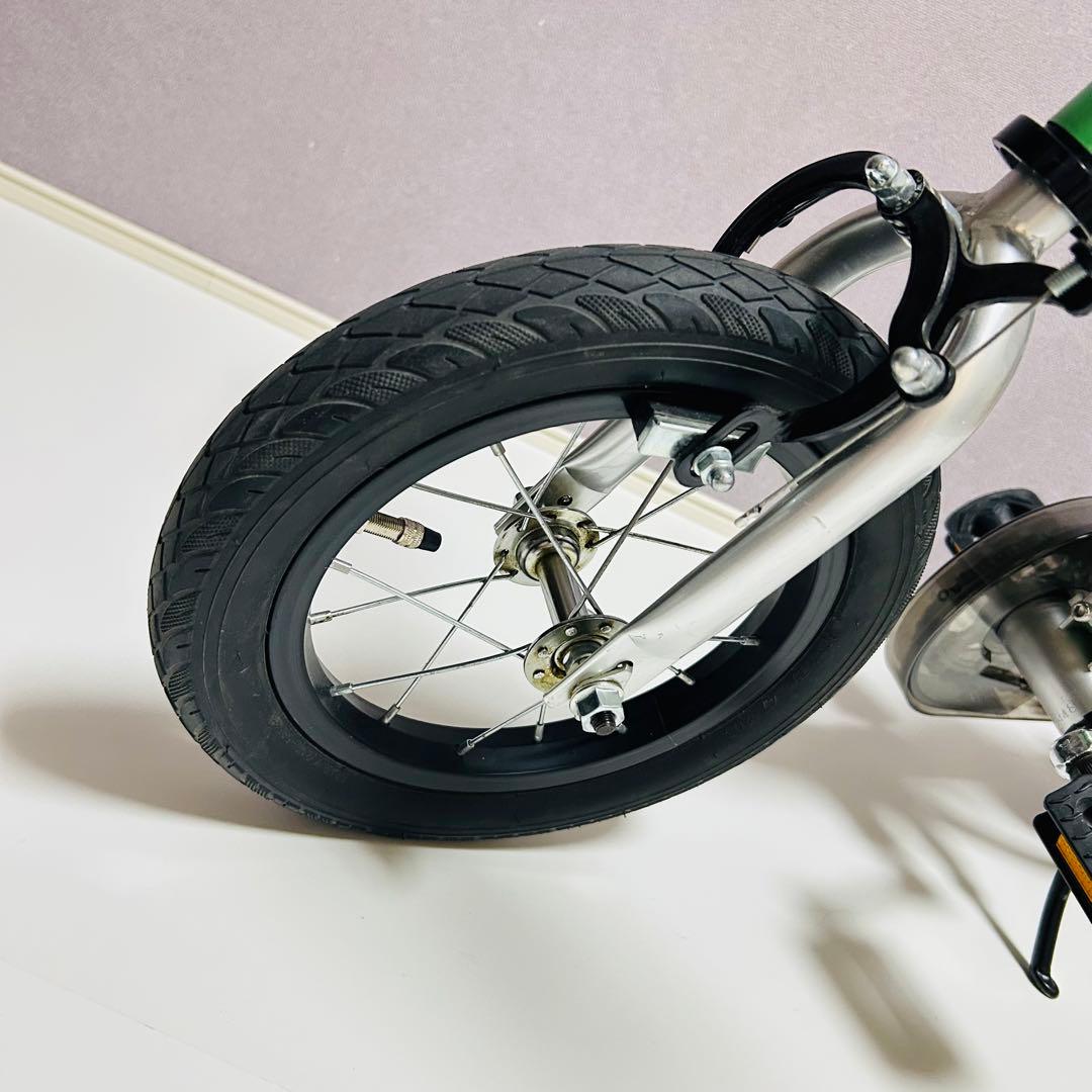 【ほぼ未使用】へんしんバイク2 エメラルドグリーン 緑 自転車 ストライダー