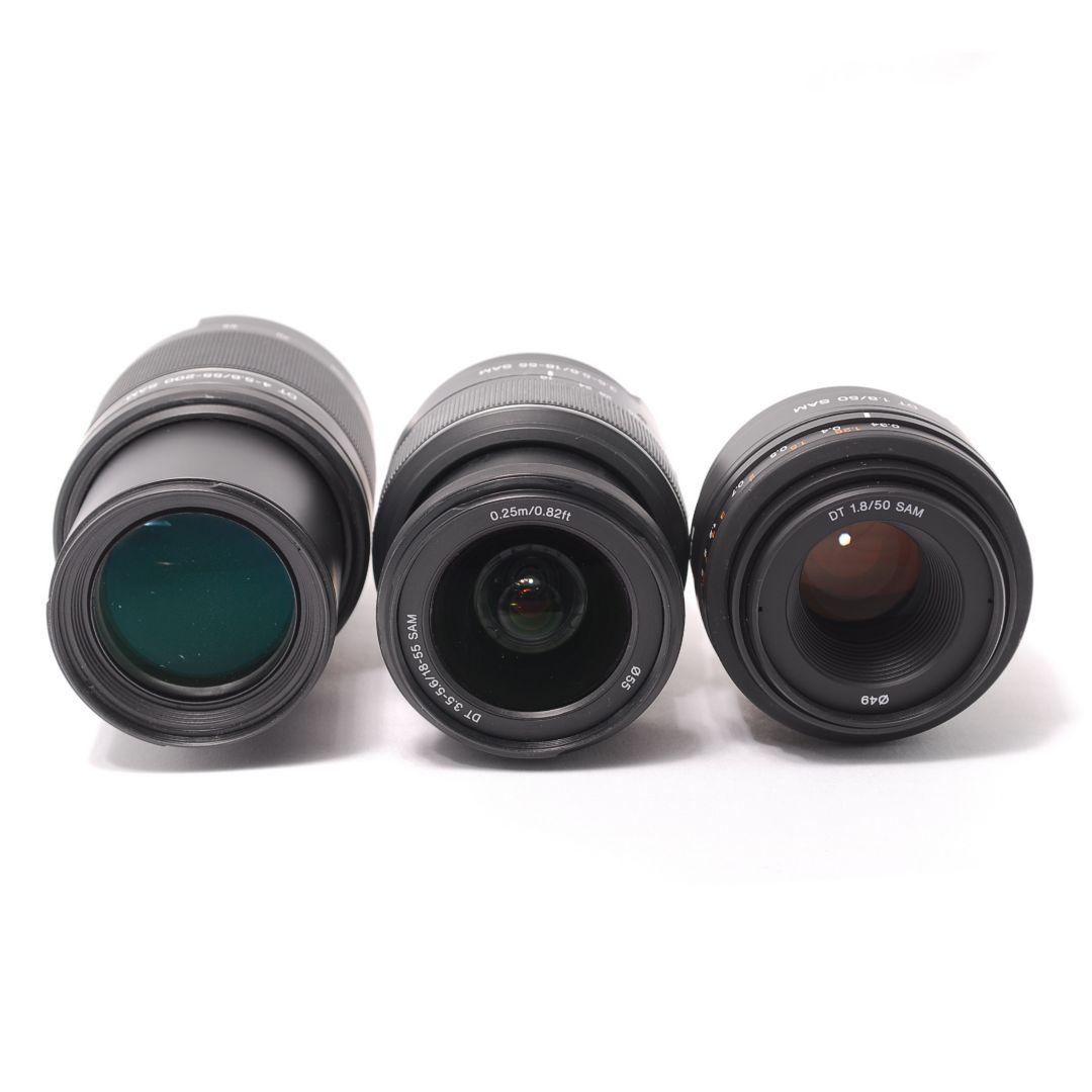 ❤即購入1000円OFF❤ SONY α65 単焦点 望遠 レンズ3本セット