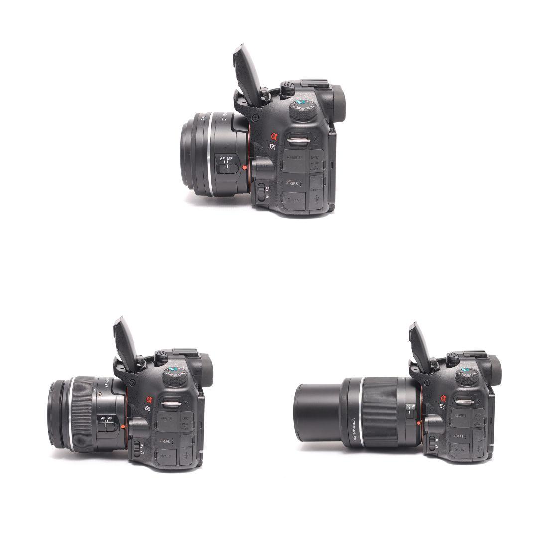 ❤即購入1000円OFF❤ SONY α65 単焦点 望遠 レンズ3本セット