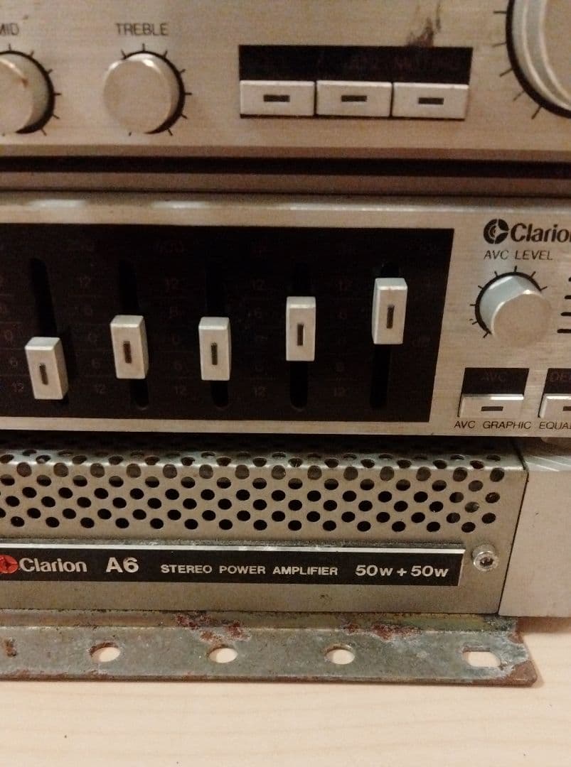 Clarion 当時物 カーオーディオ 動作未確認シャンク