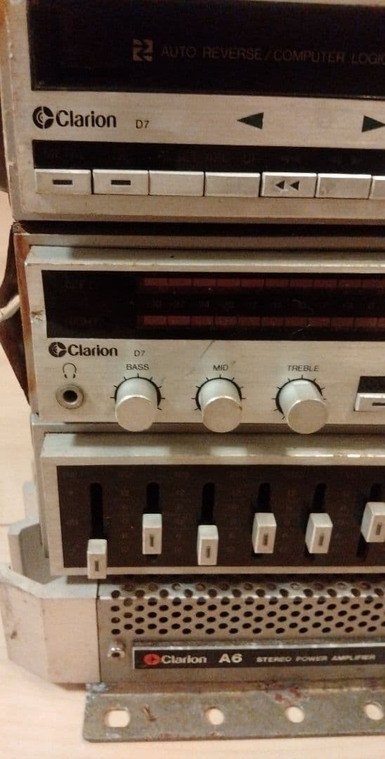 Clarion 当時物 カーオーディオ 動作未確認シャンク