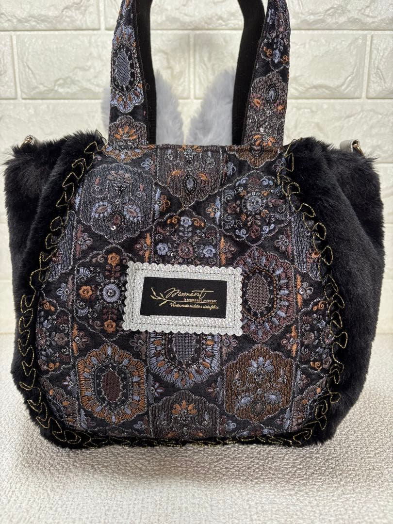 山*ば様 コヤンイサムチョン　ファーバッグ　ギムくん　グレーうさちゃん