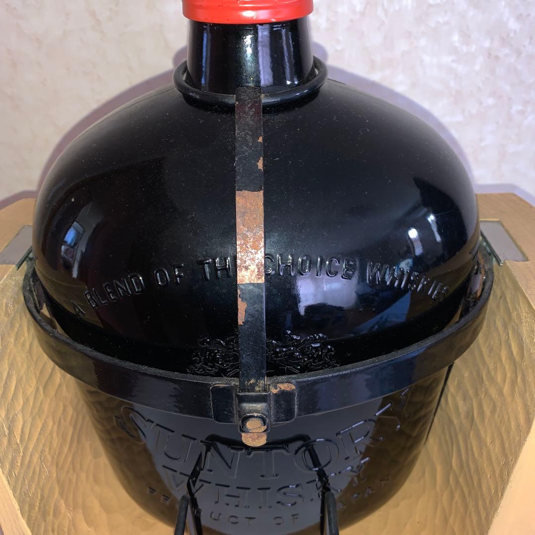 未開栓品　古酒　サントリー　オールド　4000ml　特大ボトル　木製台付
