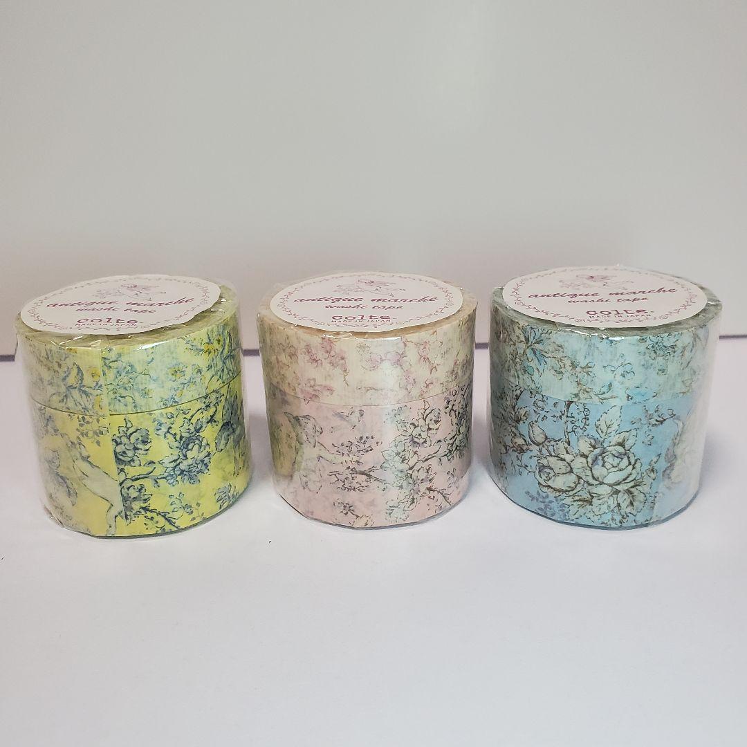 コルテ 廃盤マスキングテープ アンティークマルシェ エンジェル 6本セット