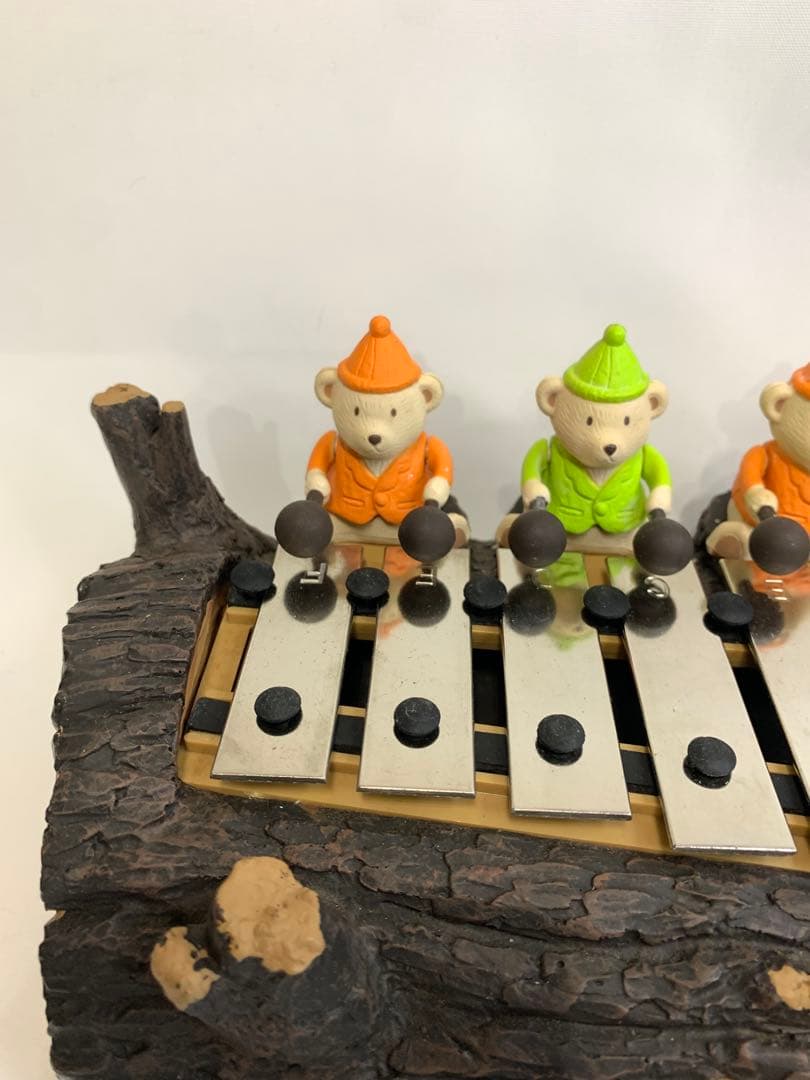 【美品】「こぐまの音楽隊」からくり時計