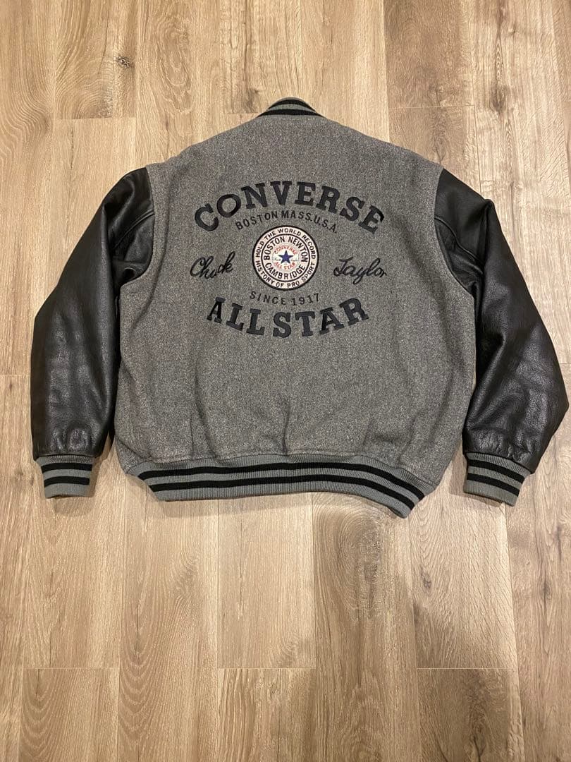 CONVERSE スタジャン 90s\" 短丈 牛皮　レザージャケット MA-1