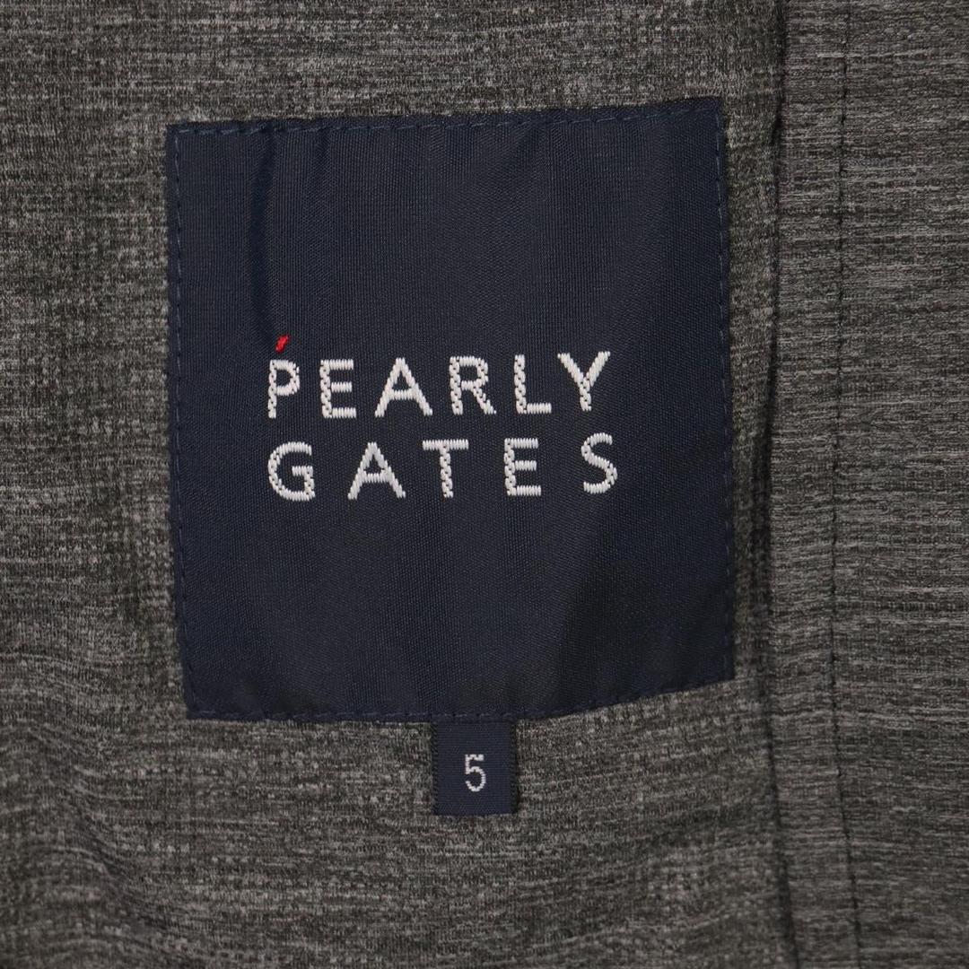 【新品、未使用】パーリーゲイツ　パーカー　メンズ　サイズ：５（Ｌ）　春、秋　グレ