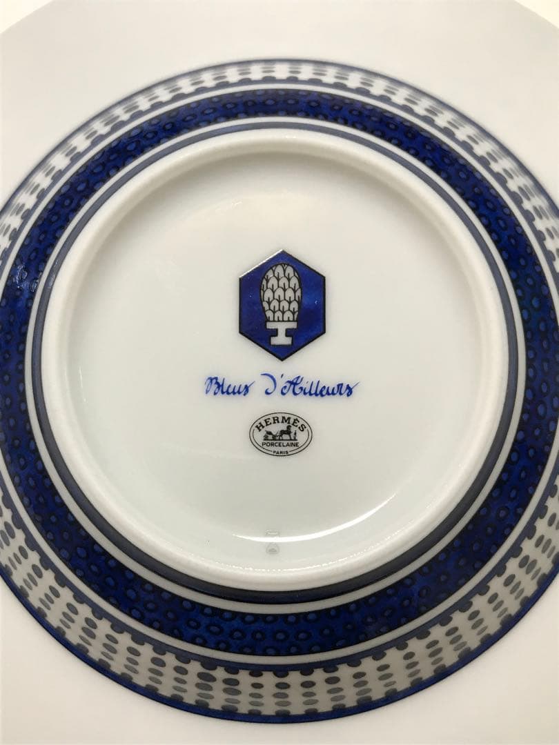 エルメス　ブルーダイユール　スーププレート　お皿Bleus d'Ailleurs