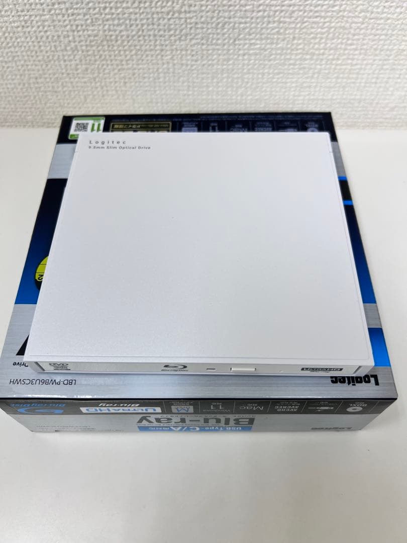 #DVD119ロジテック ブルーレイドライブ 外付けLBD-PWB6U3CSWH