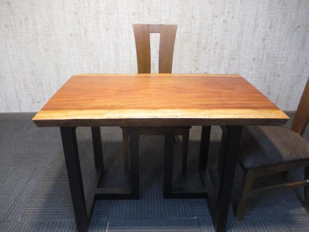 ＃1583■　ブビンガ　一枚板　テーブル　ローテーブル　ダイニング　座卓　デスク