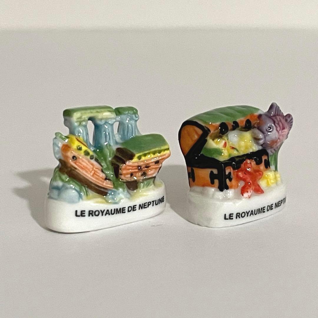ネプチューン　フェーブ　ヴィンテージ　フランス　陶器　海　人魚　雑貨　イルカ
