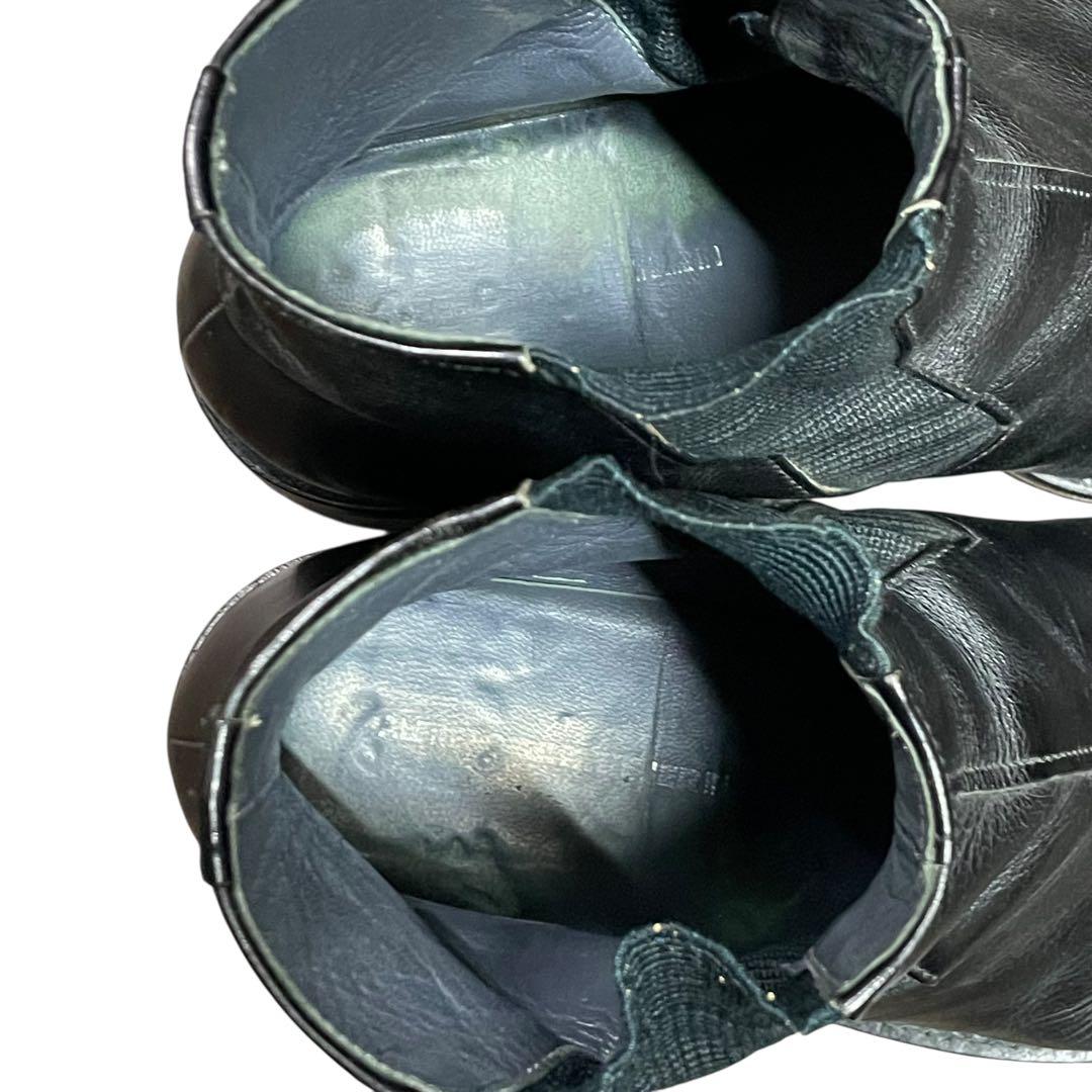 アルフレッドバニスター 42 スクエアトゥ サイドゴアブーツ 黒