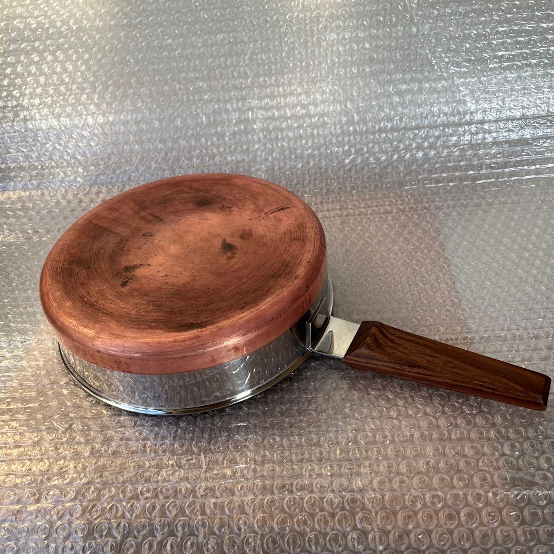 中古　蓋付きステンレスパン　NilsJohan/ニルスヨハン　片手鍋　※IH不可