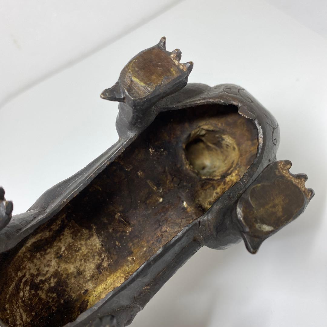 古銅　珍獣置物　831g 20.5㎝　トトオ　東さ7-0708☆2F