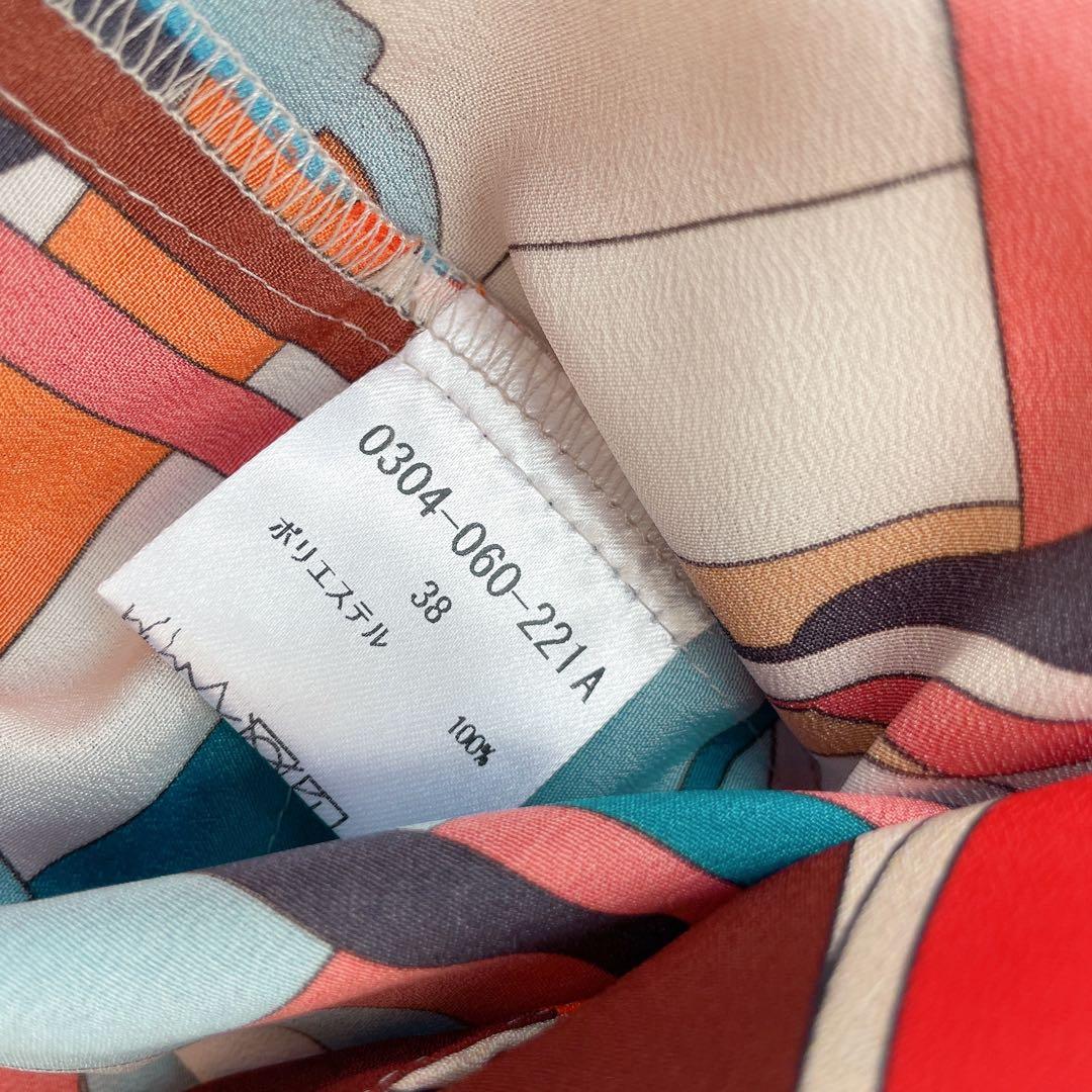 【未使用✨】ソブ sov . プリント柄ボウタイブラウス 派手 リボンタイ