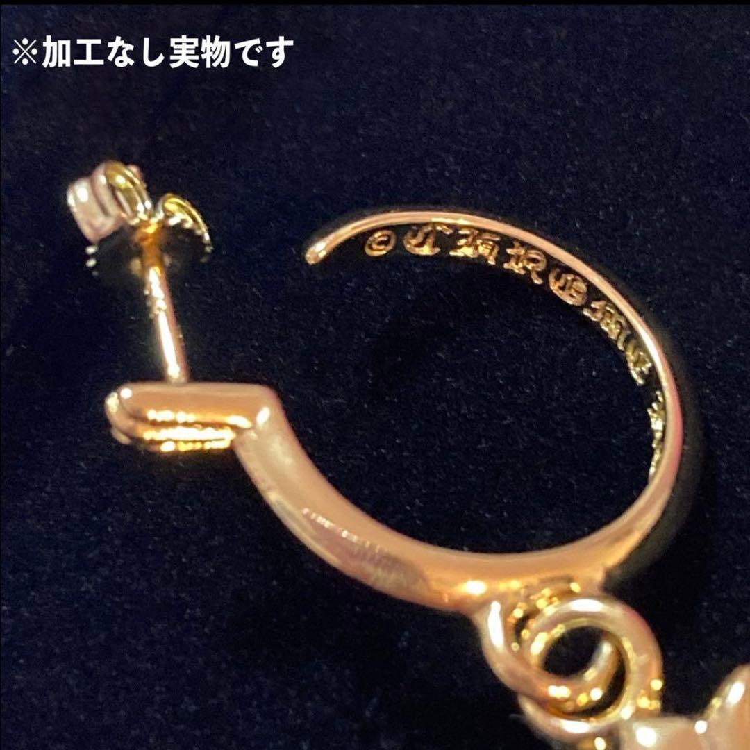 ◉ 唯　　両耳用　タイニー クロス フープ ピアス（ノーブランド