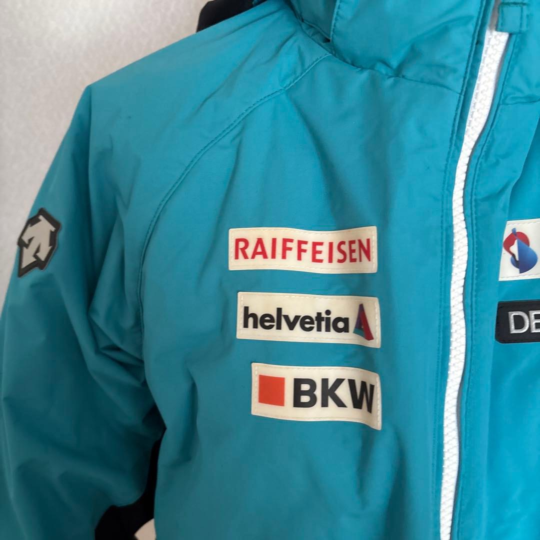 （専用）DESCENTE スキーウェア(子ども用) フード付き 青　調整可能