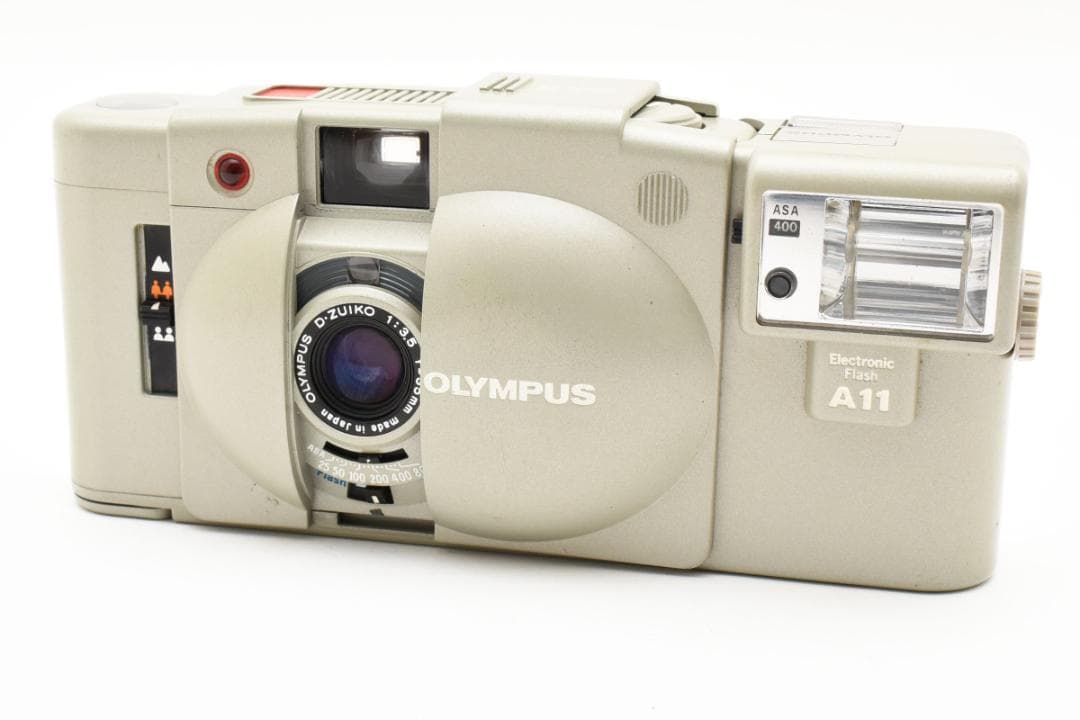 ■美品■ OLYMPUS XA2 グレー 希少カラー + Flash A11