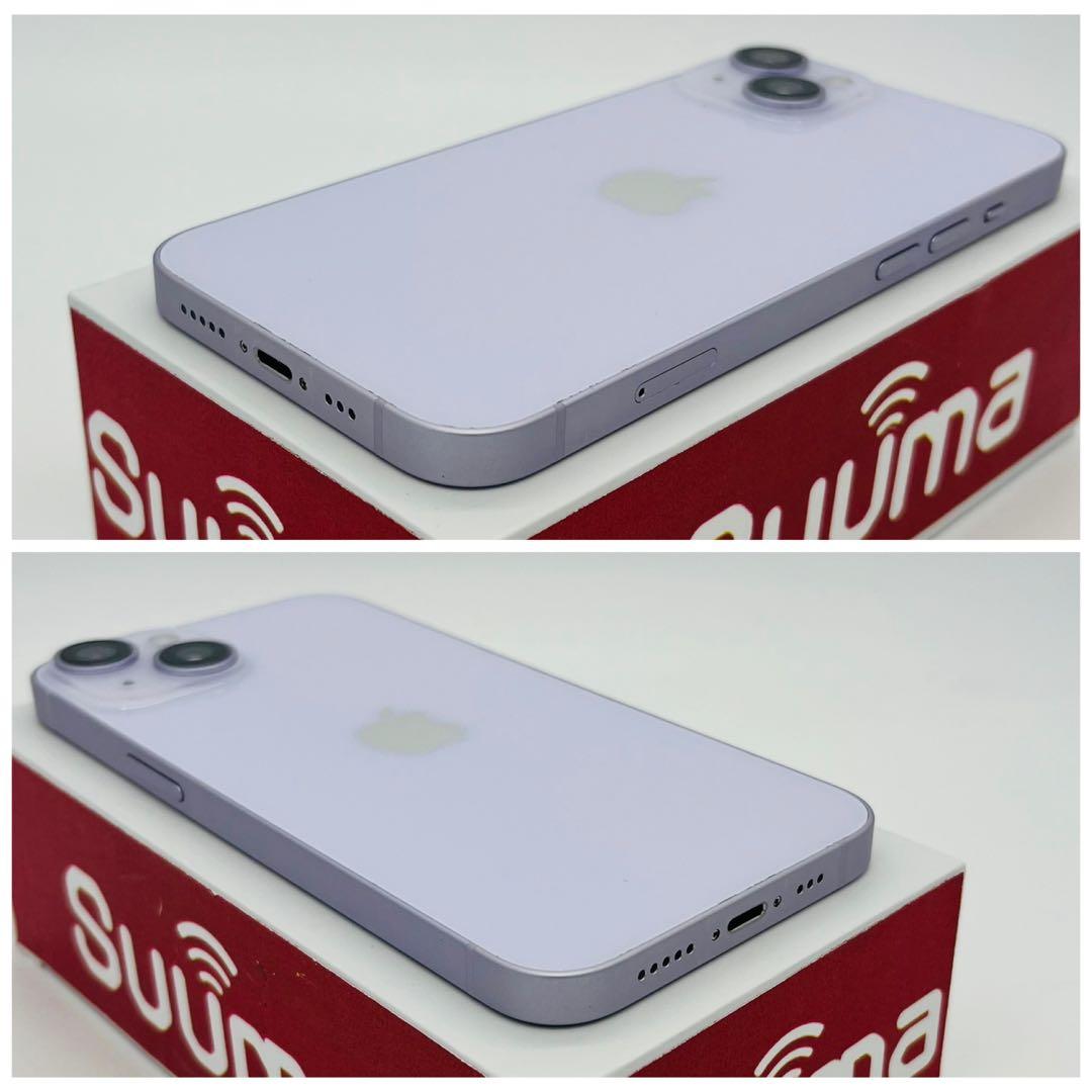 A 100% iPhone 14 128 GB SIMフリー パープル 本体