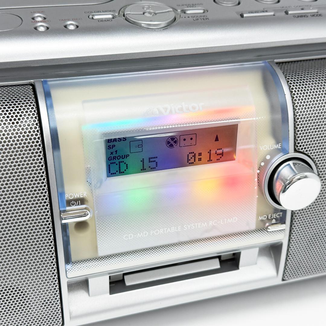 メンテナンス済 ビクター CD-MDポータブルシステム RC-L1MD-S