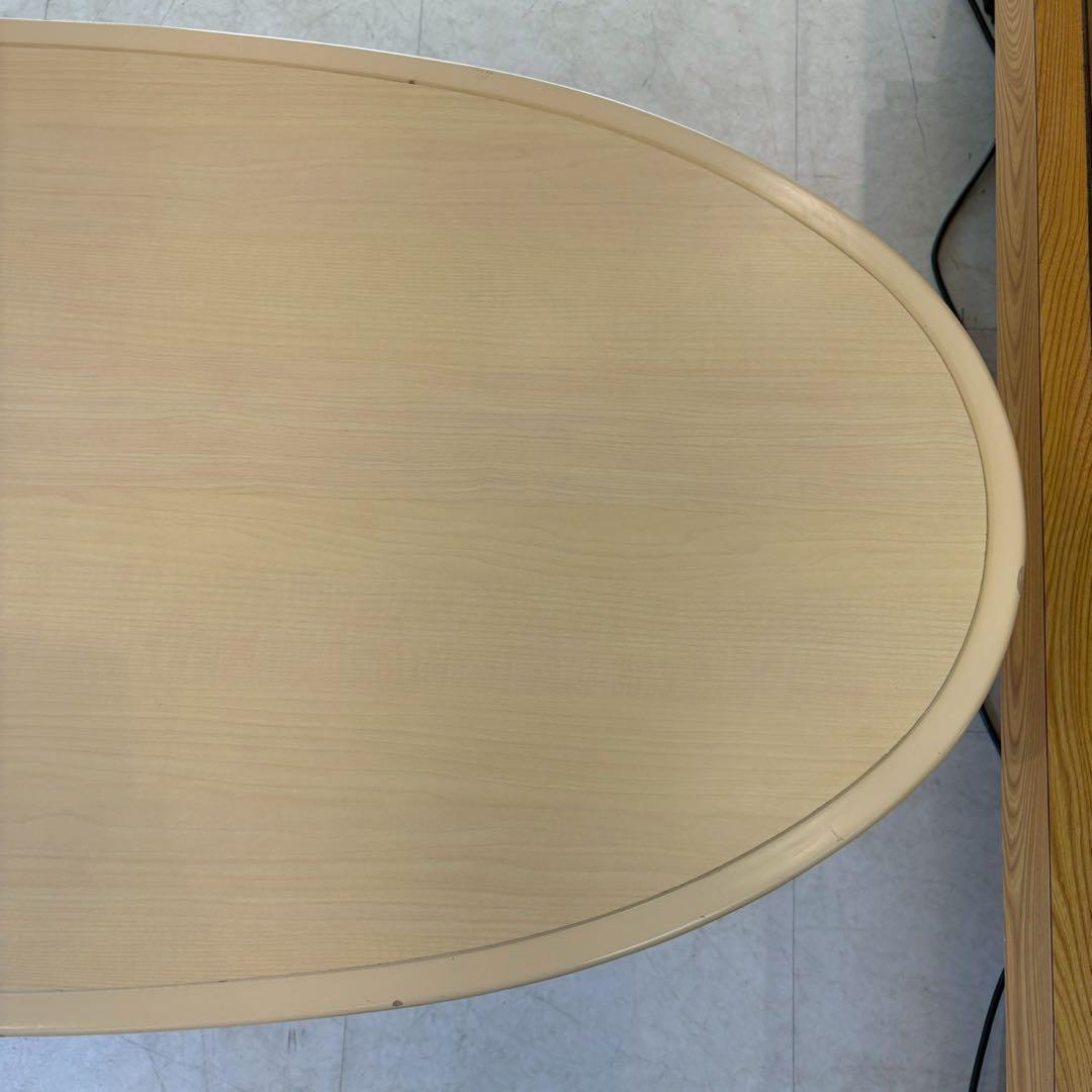 楕円テーブル　センターテーブル　リビングテーブル　ローテーブル　真鍮ベース