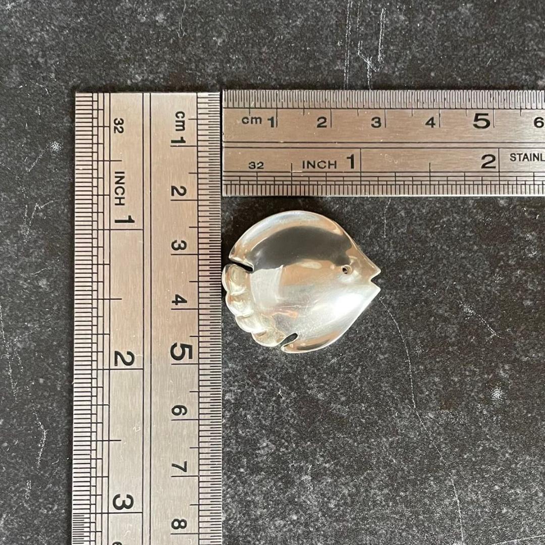 オールドティファニー 希少 1981 フィッシュ ブローチ シルバー S56fe