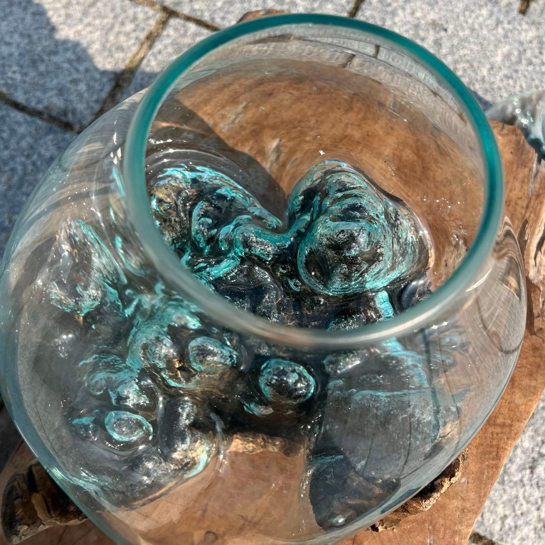 流木ガラス オブジェ超特大I 花瓶 金魚鉢 水槽 テラリウム 観賞魚 メダカ容器
