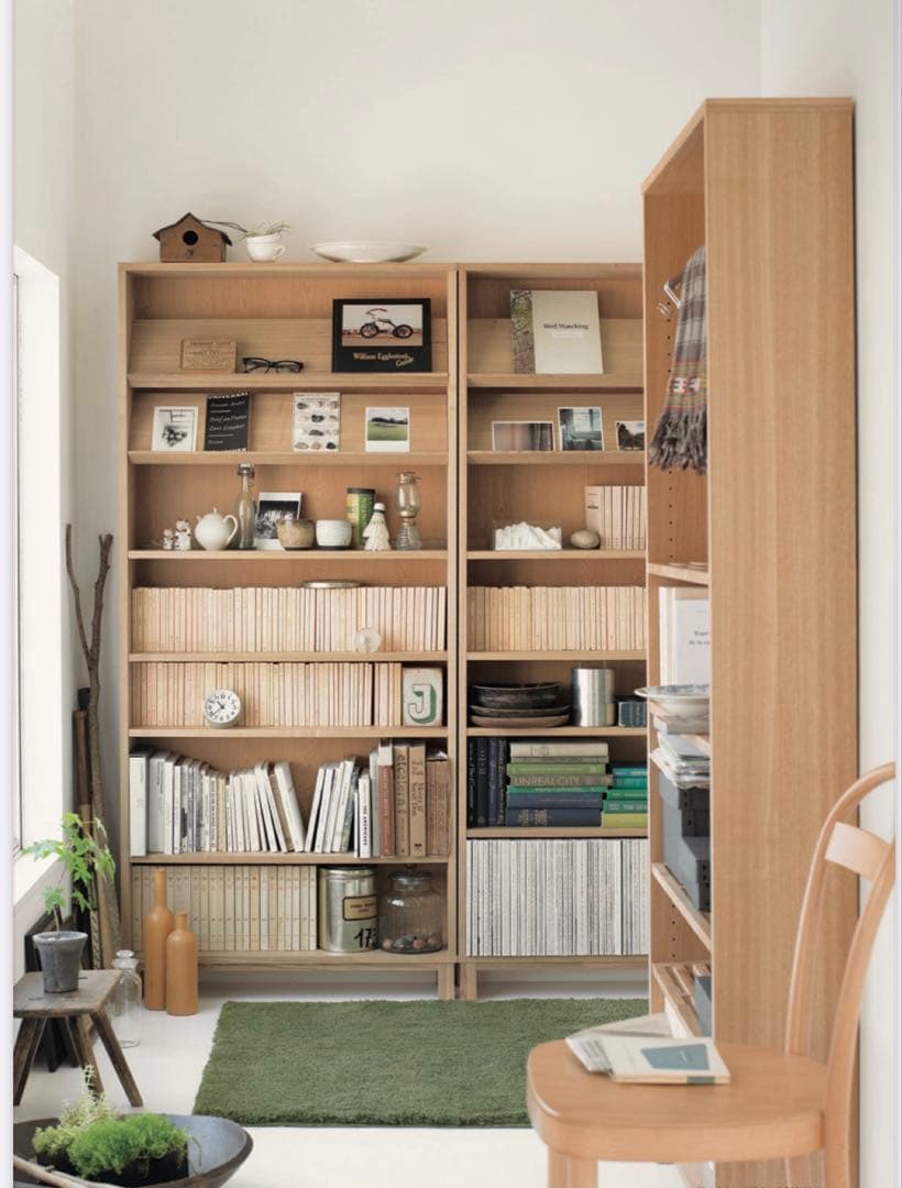 廃盤・希少★無印 組み合わせて使える木製収納・奥行２１ｃｍ・ミドルタイプ