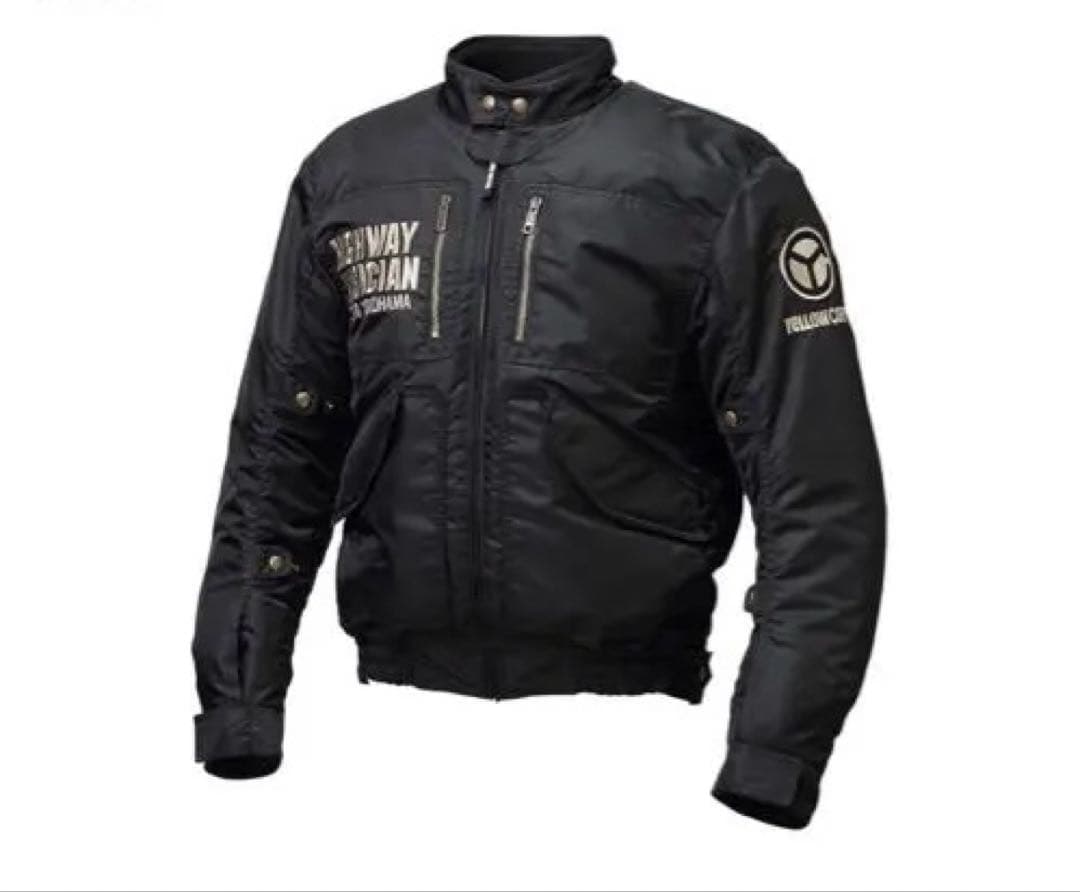 ✨新品未使用品✨YELLOWCORN ブラックジャケット　秋　冬　刺繍ロゴ　M