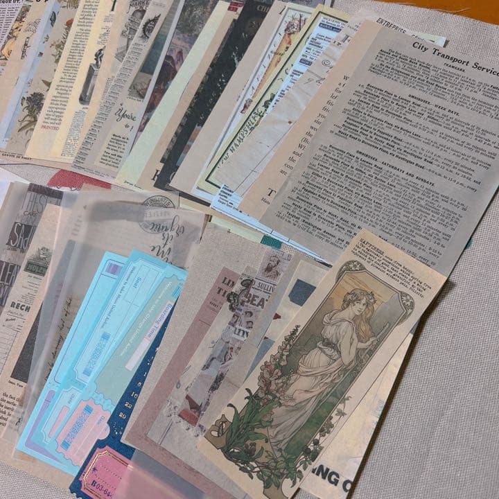 コラージュ素材 紙モノ バラメモ ②